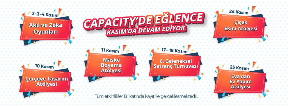 Capacity'de Eğlence Kasım'da Devam Ediyor