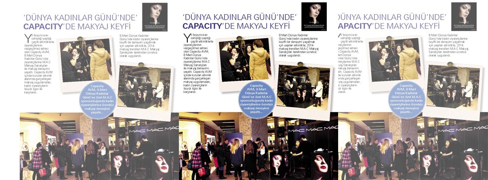 Kadınlar Günü’nde Capacity’de Makyaj Keyfi