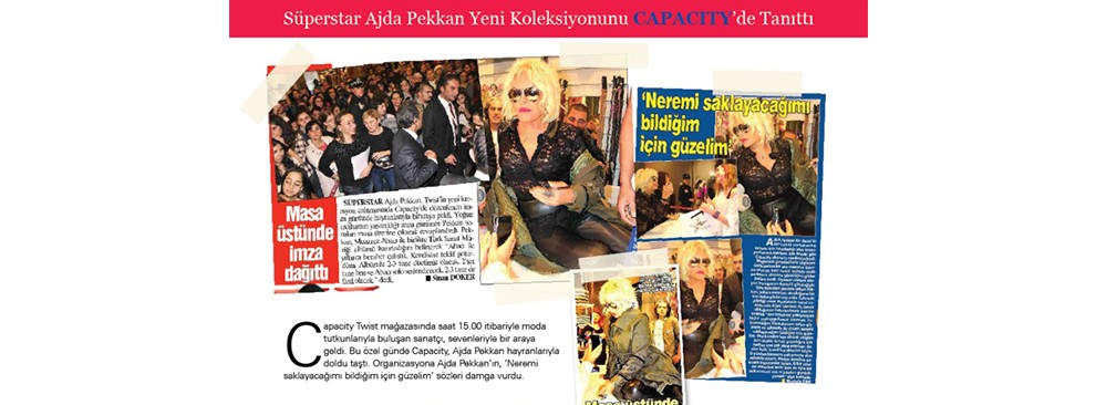 Süperstar Ajda Pekkan Yeni Koleksiyonunu Capacity’de Tanıttı