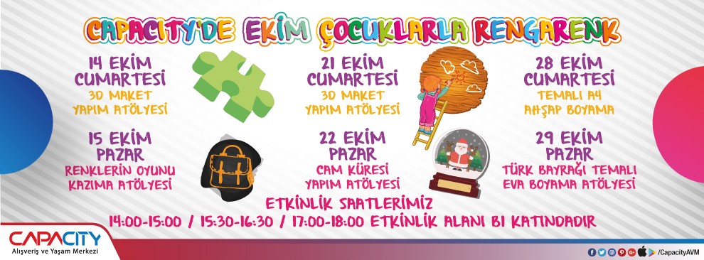 Capacity'de Ekim Çocuklarla Rengarenk