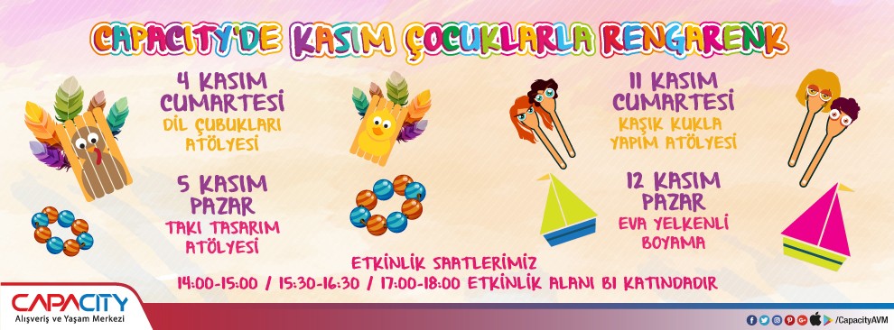 Capacity'de Kasım Çocuklarla Rengarenk