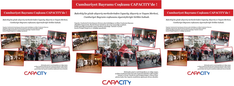 Cumhuriyet Bayramı Coşkusu Capacity’de