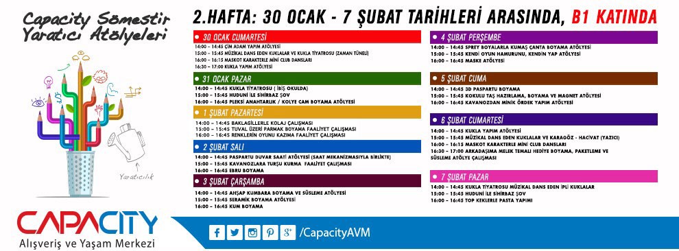 Capacity Sömestir Yaratıcı Atölyeleri (2. Hafta)