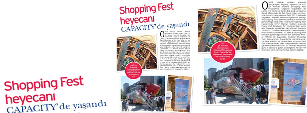 Shopping Fest Heyecanı Capacity’de Yaşandı