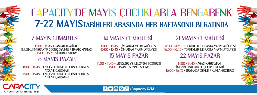 Capacity'de Mayıs Çocuklarla Rengarenk