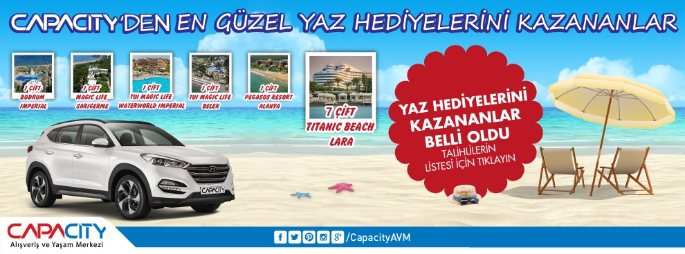 Tatil Kampanyası Çekiliş Sonuçları