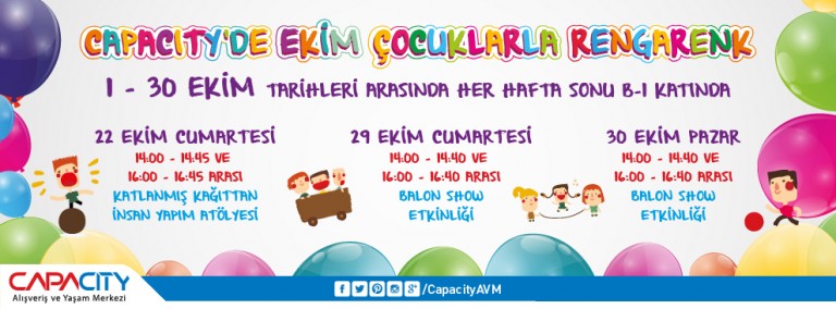 Capacity'de Ekim Çocuklarla Rengarenk