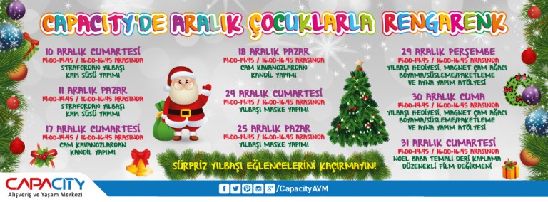 Capacity'de Aralık Çocuklarla Rengarenk