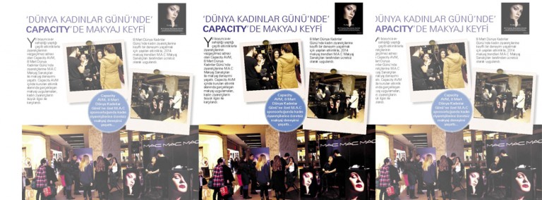 Kadınlar Günü’nde Capacity’de Makyaj Keyfi