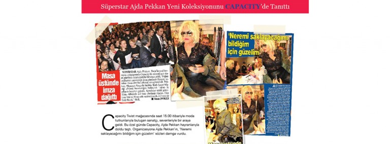 Süperstar Ajda Pekkan Yeni Koleksiyonunu Capacity’de Tanıttı