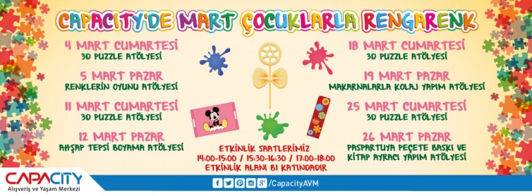 Capacity'de Mart Çocuklarla Rengarenk