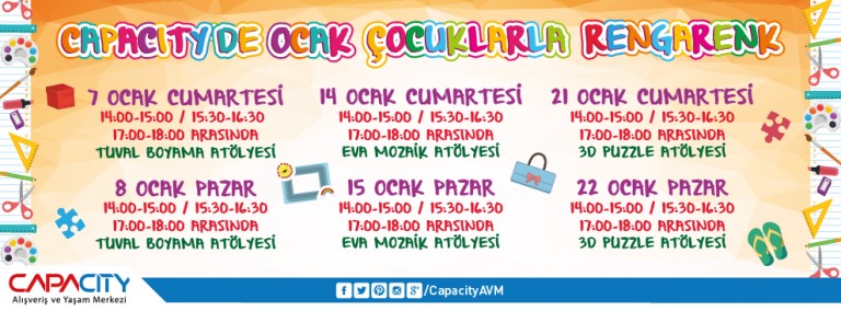 Capacity'de Ocak Çocuklarla Rengarenk