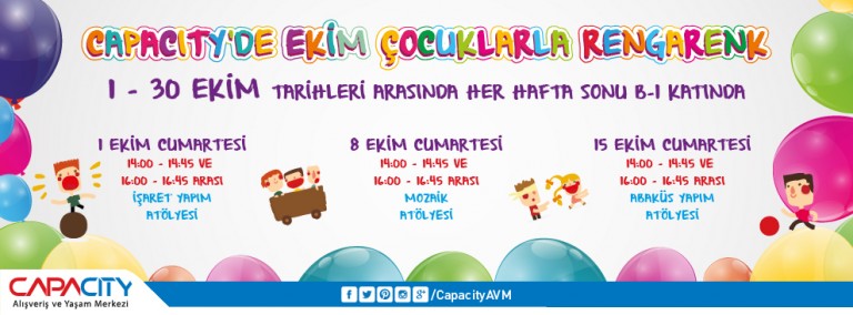 Capacity'de Ekim Çocuklarla Rengarenk