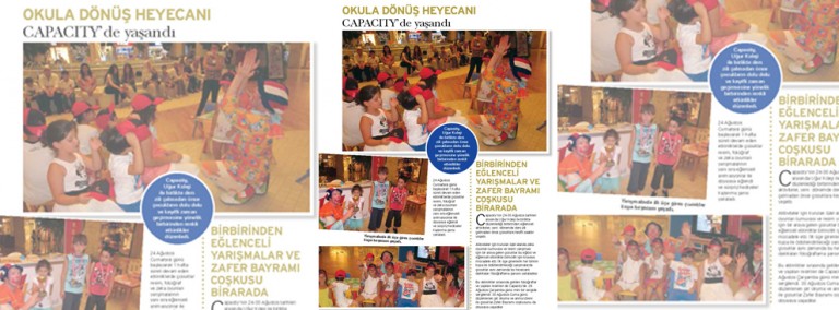 Okula Dönüş Heyecanı Capacity’de Yaşandı