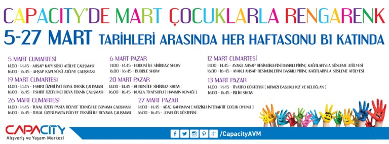 Çocuklar Mart Ayında Rengarenk Etkinliklere Yelken Açacak