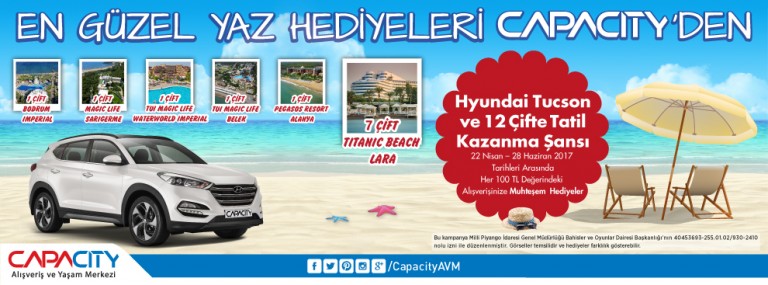 En Güzel Yaz Hediyeleri Capacity'den !