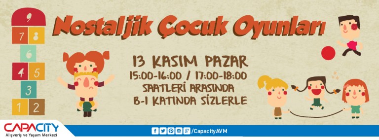 Çocuklar, Capacity ile Nostaljik Çocuk Oyunlarını Keşfe Çıkacak