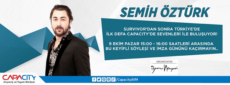 Semih Öztürk Capacity’de Hayranlarıyla Buluşacak