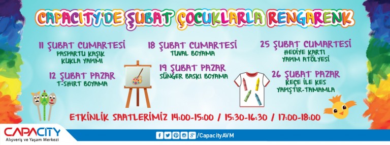 Capacity'de Şubat Çocuklarla Rengarenk