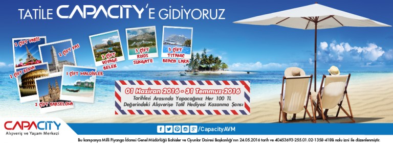 Tatile Capacity'e Gidiyoruz !