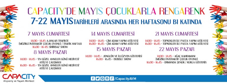 Capacity'de Mayıs Çocuklarla Rengarenk